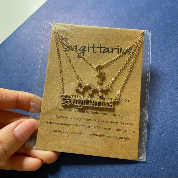 Sagittarius Layered Necklace - Picture 2 of 3